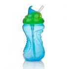 Bình uống nước ống hút kèm dây đeo, dung tích 420ml